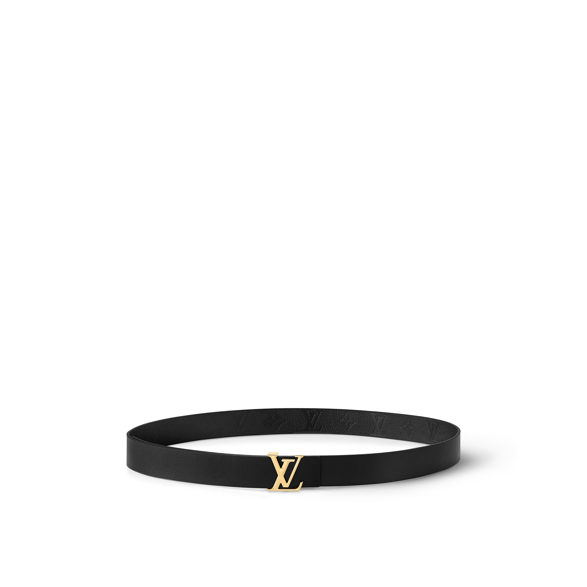 Louis Vuitton ブラックリボンベルト LV Iconic 30mm Reversible Belt Monogram Empreinte Leather - Women